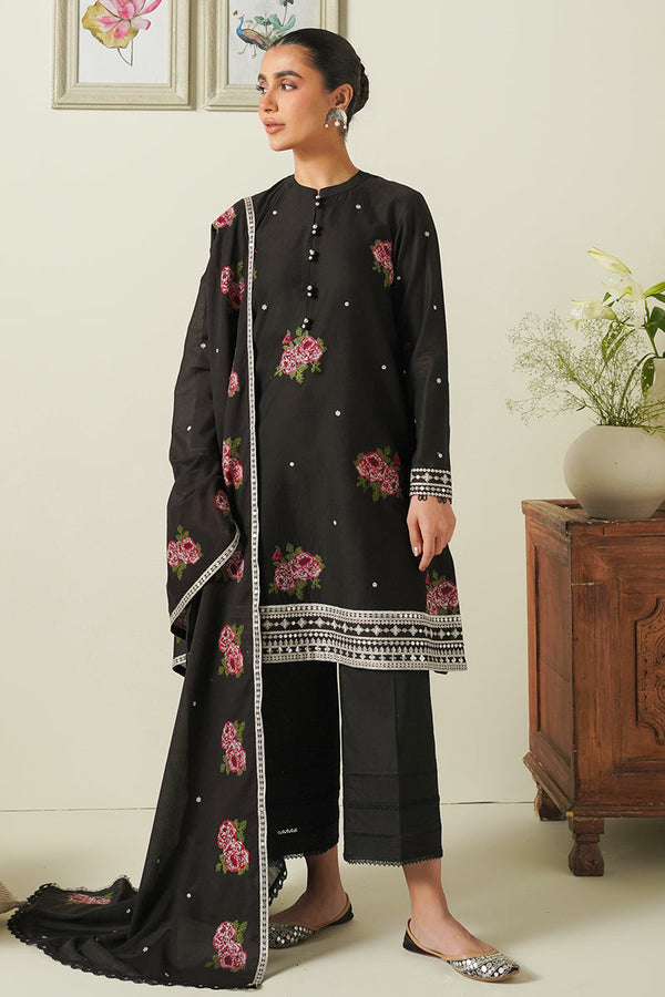 Cross Stich D # 318 - 01 | 3PC Luxury Lawn | Chiffon Embroidered Duppata