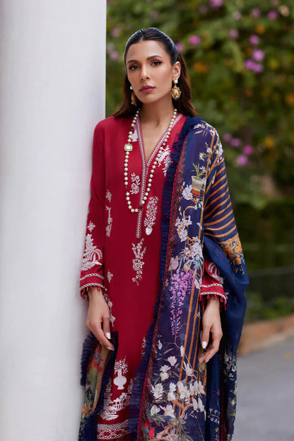 Nida Azwer D # 113 - 01 | 3PC Luxury Dhanak | Wool Shawl