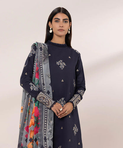 Sapphire D # 184 - 01 | 3PC Luxury Lawn | Diamond Printed Dupatta