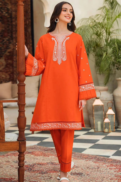 Ziva D # 191 - 01 | 2PC Luxury Lawn | Embroidery Shirt With Trouser