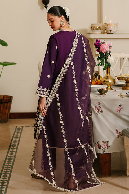 Cross Stich D # 223 - 01 | 3PC Luxury Lawn | Organza Embroidered Dupatta