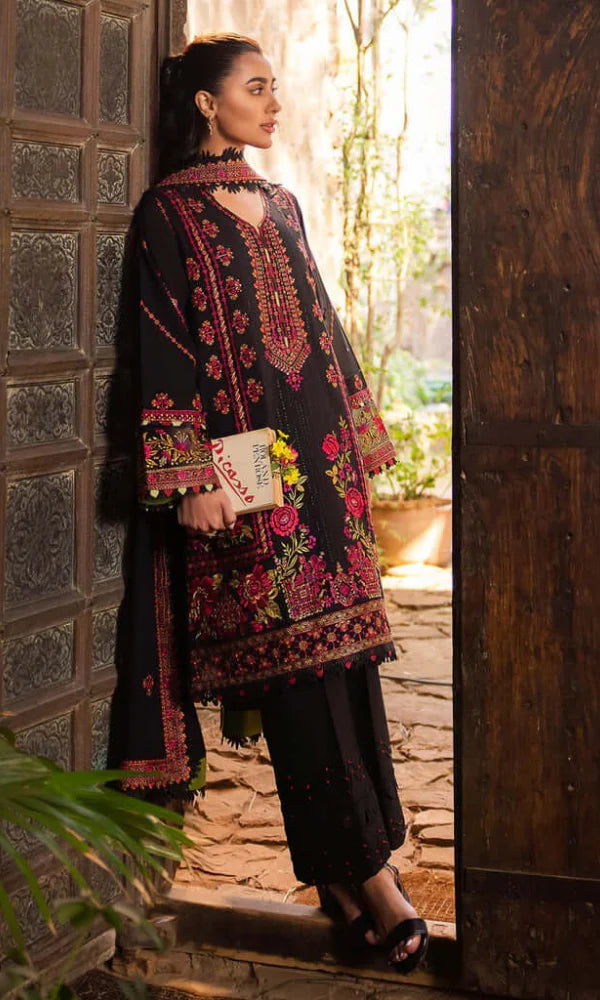 Bareeze B D # 189 -01 | 3pc Dhanak With Dhanak Embroidered Heavy Shawl