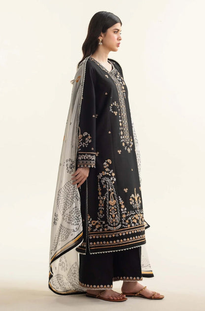 Zara Shahjahan D # 138 - 01 | 3PC Luxury Dhanak | Wool Shawl