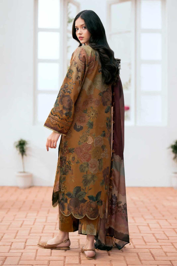 Baroque D # 305 - 01 | 3PC  Lawn | Lawn Printed Dupatta