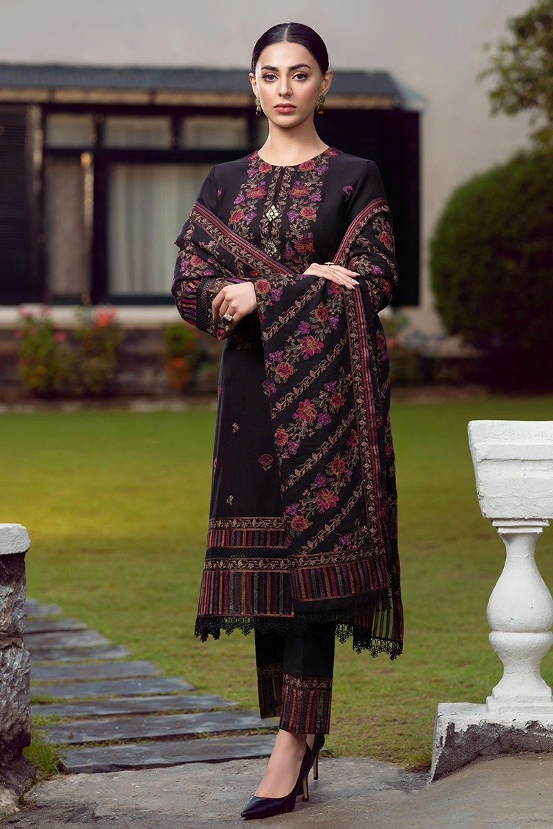 Bareeze B D # 32-03 | 3pc Dhanak With Dhanak Embroidered Heavy Shawl