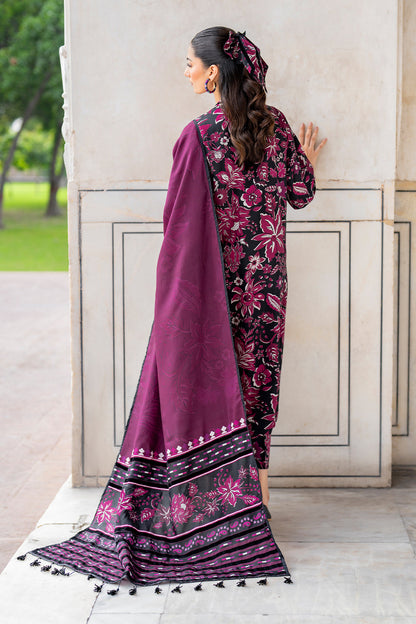 Baroque D # 160- 49 | 3pc Karandi | Digital Karandi Dupatta