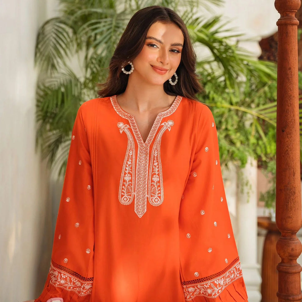 Ziva D # 191 - 01 | 2PC Luxury Lawn | Embroidery Shirt With Trouser