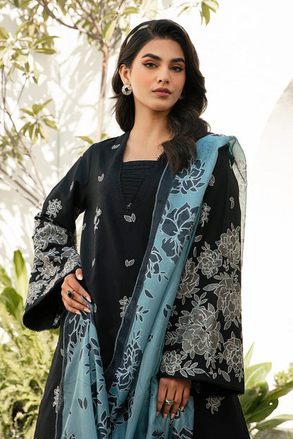 Ziva D # 284 - 01 | 3PC Luxury Lawn | Diamond Print Dupatta