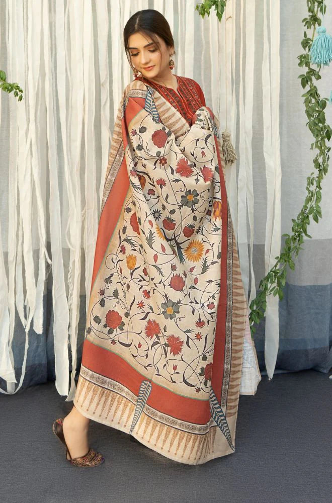 Urge D # 73 - 01 | 3PC Luxury Lawn | Digital Printed Cotton Silk Duppata