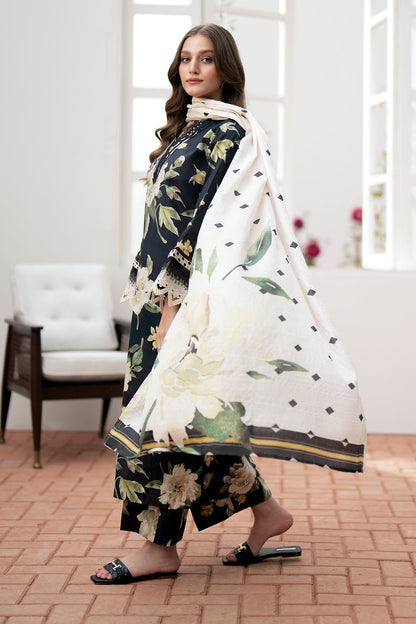 Baroque D # 306 - 01 | 3PC  Lawn | Lawn Printed Dupatta