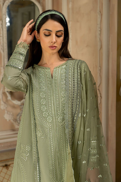 Sobia Nazir D # 79 - 01 | 3PC Luxury Lawn | Organza Heavy Embroidered Dupatta