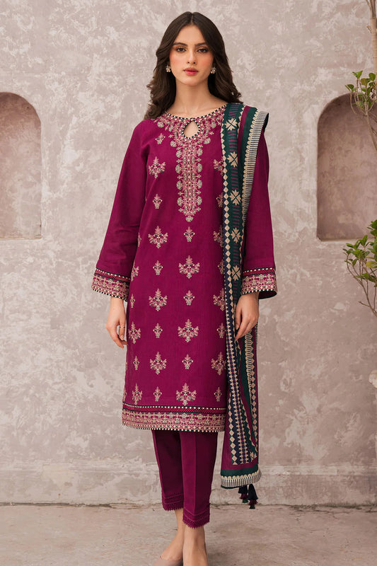 Jazmin D# 235- 01 | 3PC Luxury Lawn | Cotton Silk Ptint Duppata