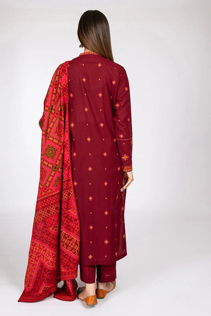 Kayseria D # 26 - 01 | 3PC Luxury Dhanak | Couture Wool Print Shawl