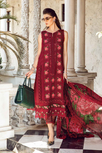 Maria B D # 335 - 01 | 3PC Luxury Lawn | Diamond Printed Duppata