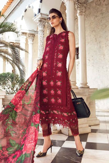 Maria B D # 335 - 01 | 3PC Luxury Lawn | Diamond Printed Duppata