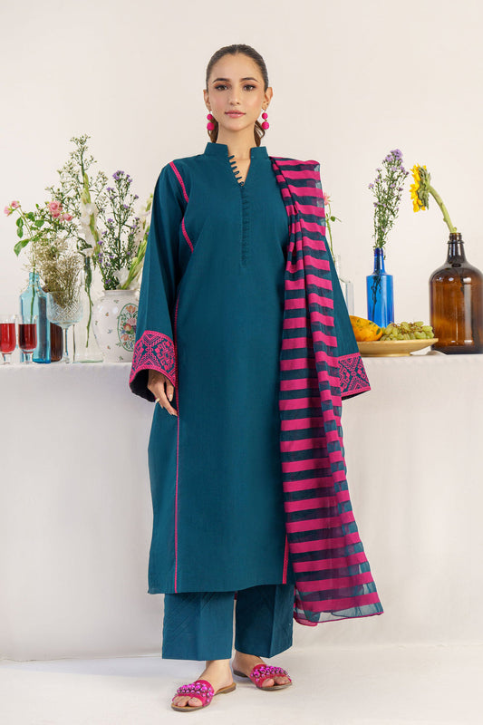 Hana D # 210 - 01 | 3pc Luxury Dhanak | Wool Print Shawl