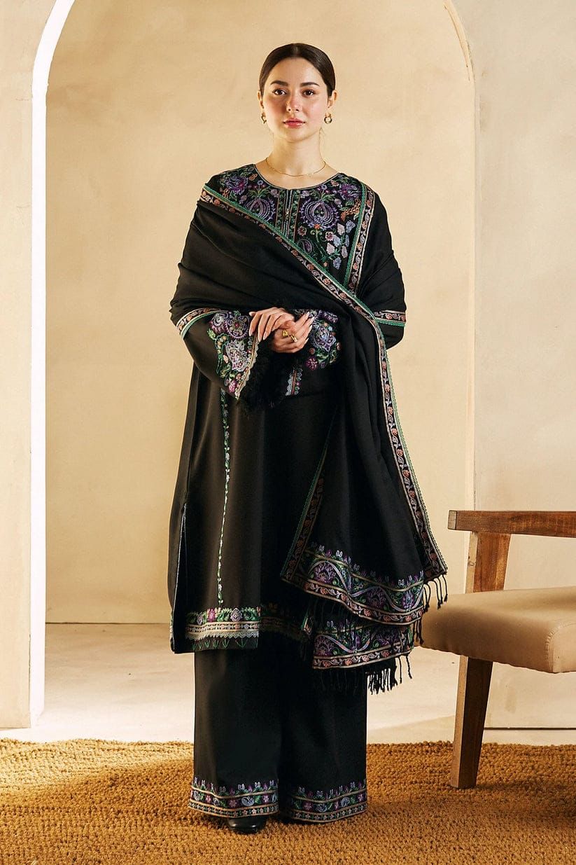 Zara Shahjahan D#26-04 | 3pc Dhanak with Embriodered Dhanak Shawl