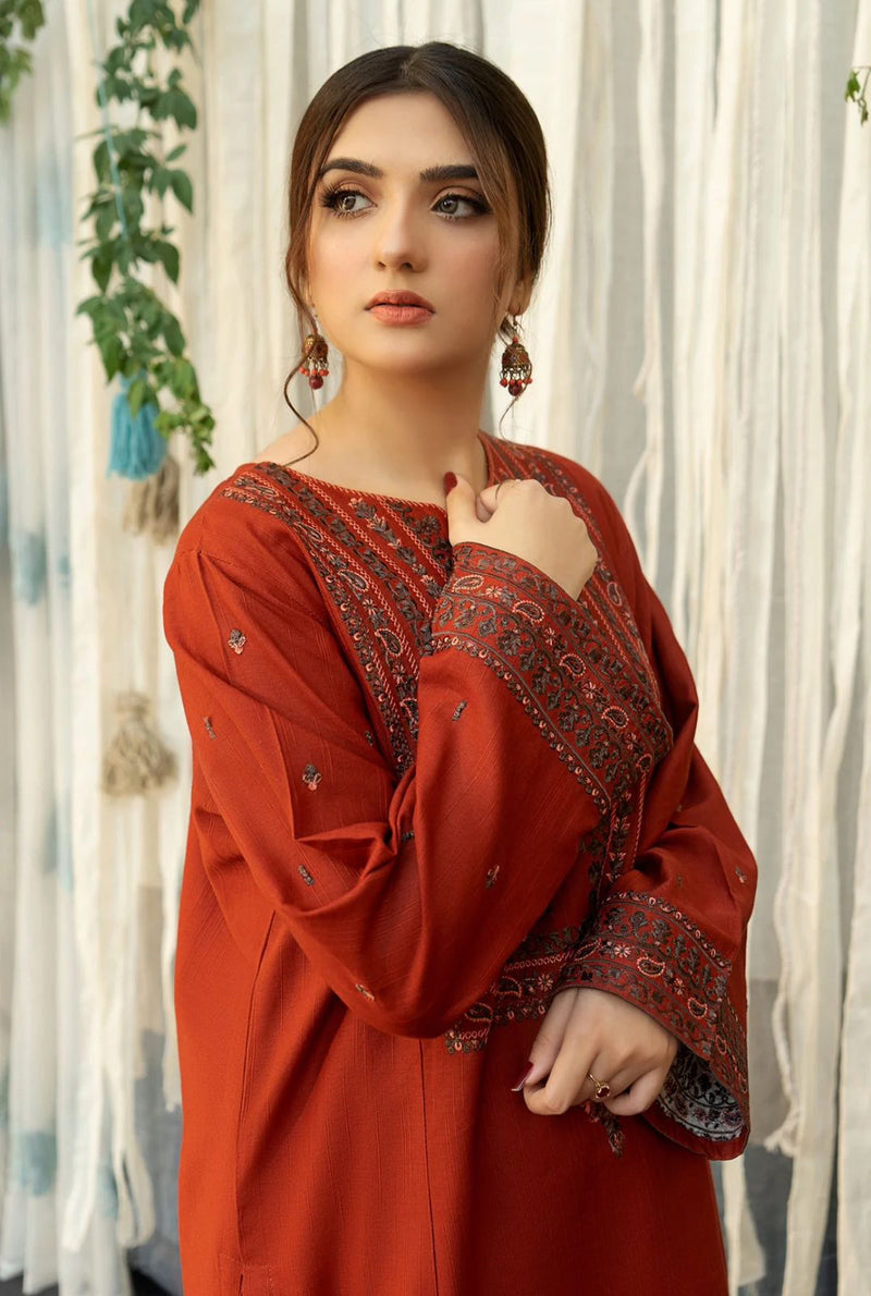 Urge D # 225 - 02 | 3pc Heavy Dhanak with Digital Printed Shawl