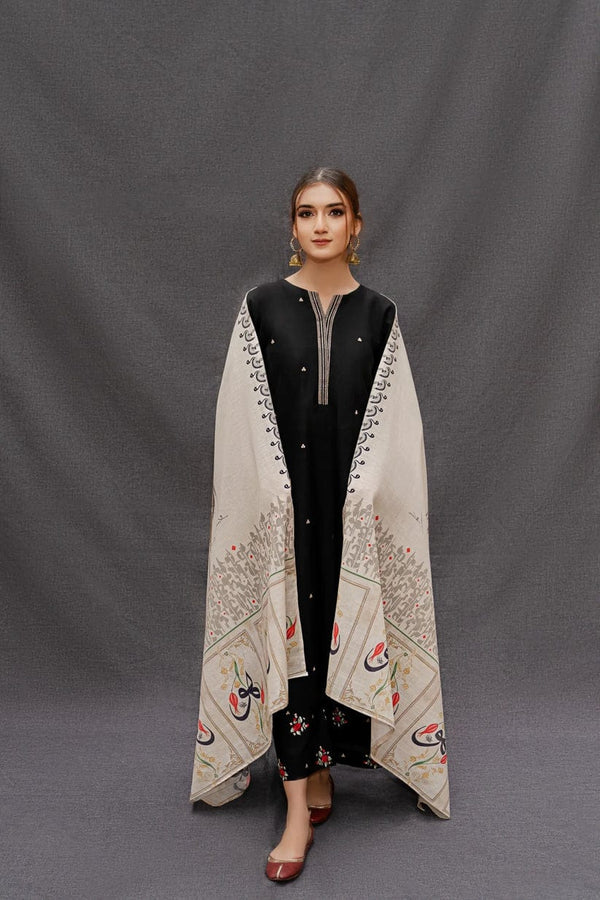 Urge D # 225 - 03 | 3pc Dhanak with Digital Printed Shawl