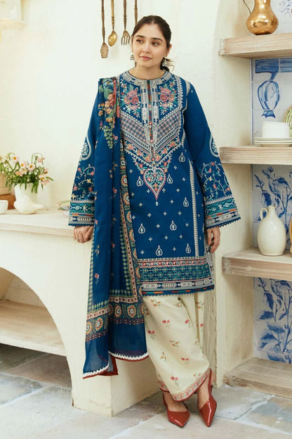 Coco By Zara Shahjahan D # 256 - 01 | 3PC Luxury Lawn | Digital Print Diamond Duppata