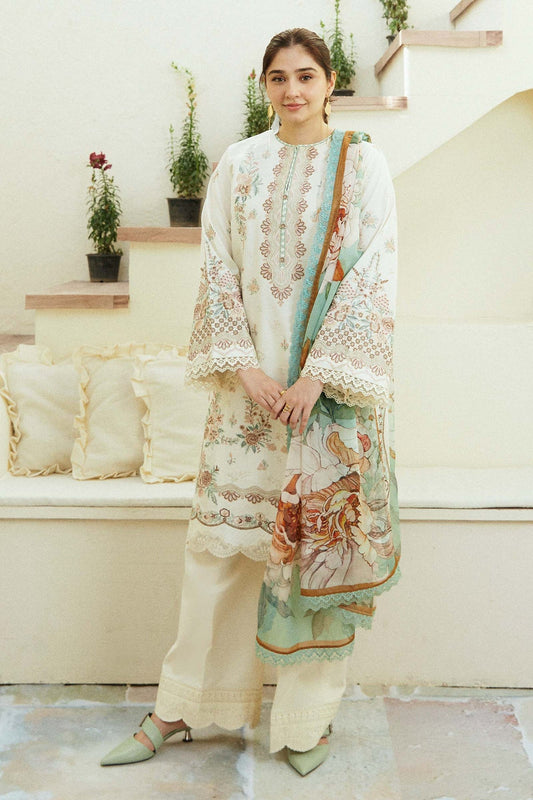 Coco By Zara Shahjahan D # 264 - 01 | 3PC Luxury Lawn | Diamond Print duppata