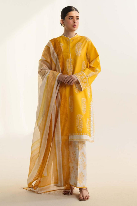 Khaadi D # 105 - 01 | 3PC Luxury Dhanak | Wool Shawl