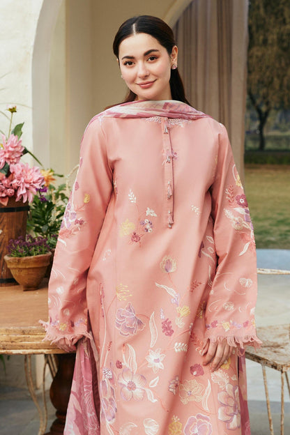 Coco By Zara Shahjahan D # 122 - 01 | 3PC Luxury Lawn | Bamber Chiffon Print duppata