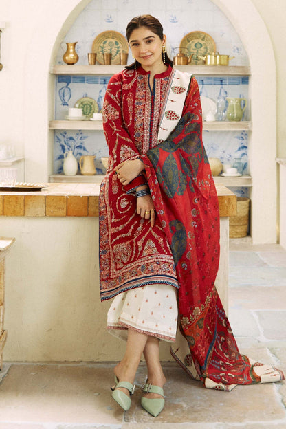 Coco By Zara Shahjahan D # 263 - 01 | 3PC Luxury Lawn | Diamond Print duppata