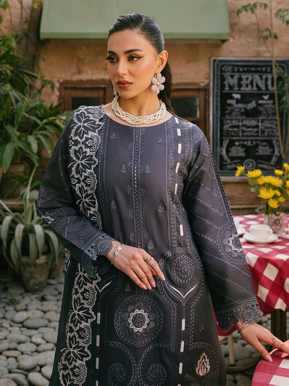 Maria B D # 265 - 01 | 3PC Luxury Lawn | Chiffon Embroidered Duppata