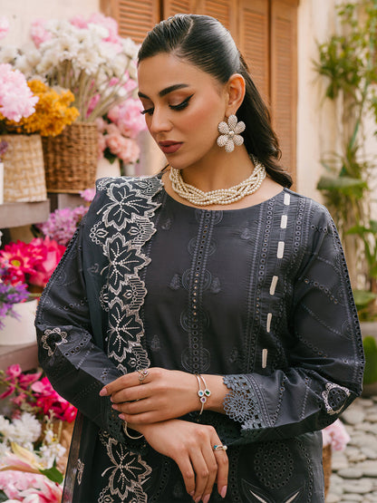 Maria B D # 265 - 01 | 3PC Luxury Lawn | Chiffon Embroidered Duppata