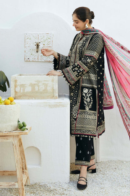 Coco By Zara Shahjahan D # 250 - 01 | 3PC Luxury Lawn | Diamond Print duppata