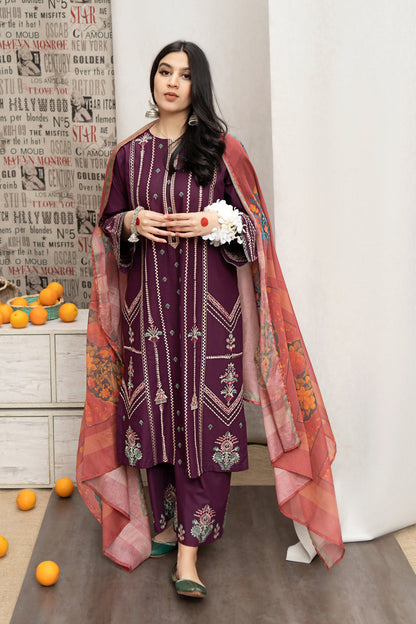 Urge D # 151 - 01 | 3PC Luxury Dhanak | Couture Wool Shawl