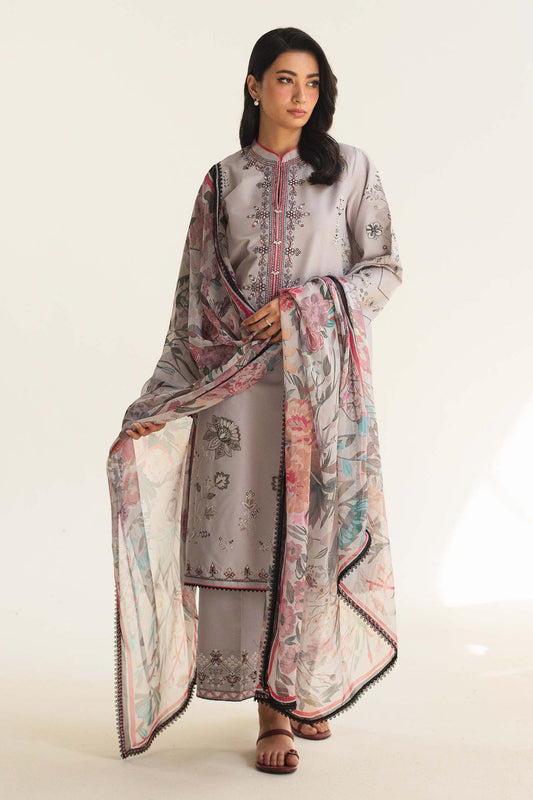 Coco By Zara Shahjahan D # 262 - 01 | 3PC Luxury Lawn | Diamond Print duppata