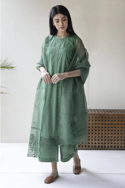 Dyot D # 51 - 01 | 3PC Luxury Lawn | Orgazna Embroidered Duppata