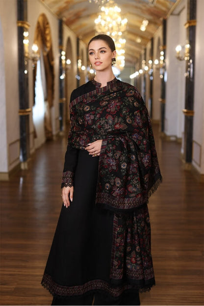 Bareeze B D # 194 -01 | 3pc Dhanak With Dhanak Embroidered Heavy Shawl