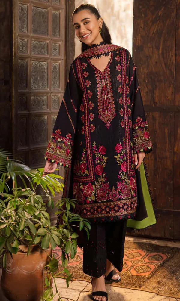 Bareeze B D # 189 -01 | 3pc Dhanak With Dhanak Embroidered Heavy Shawl